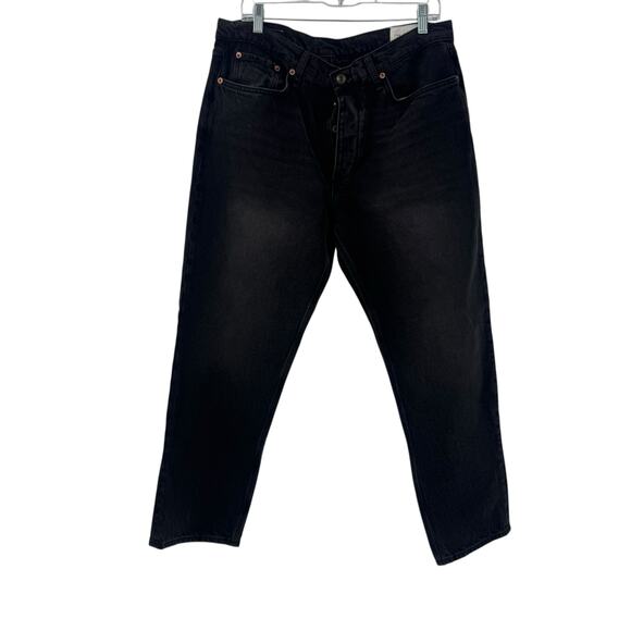 Rag & Bone Men's Beck Authentic Jeans Straight Leg Cropped Black Size 34 NWT - Picture 6 of 12